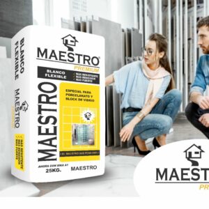 Pegamento Maestro Premiun Blanco Flexible 25KG