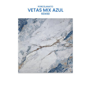 Vetas Mix Azul 60x60